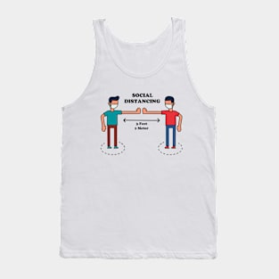 Social Distance Please Tank Top